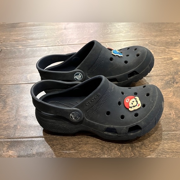 CROCS Other - Crocs Crocband Navy Blue Kids  Junior Slip-On Sandal J2.